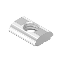 MODULAR SOLUTIONS ZINC PLATED FASTENER&lt;br&gt;M8 LONG RECTANGLE NUT